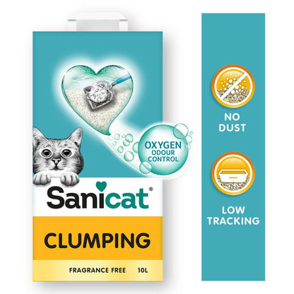Sanicat unscented clumping litter