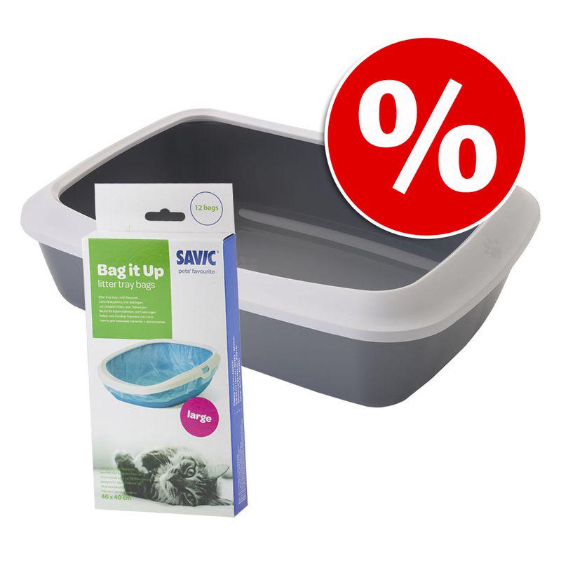 Protective edge litter tray