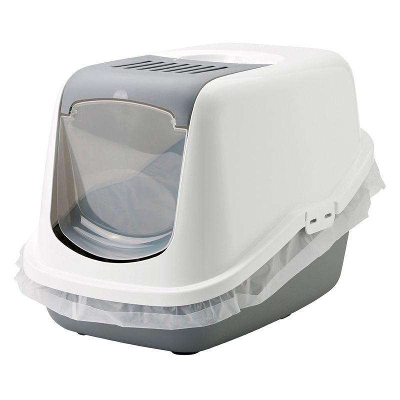Compact cat litter box