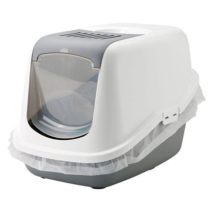 Compact cat litter box