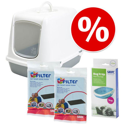 Enclosed cat litter box