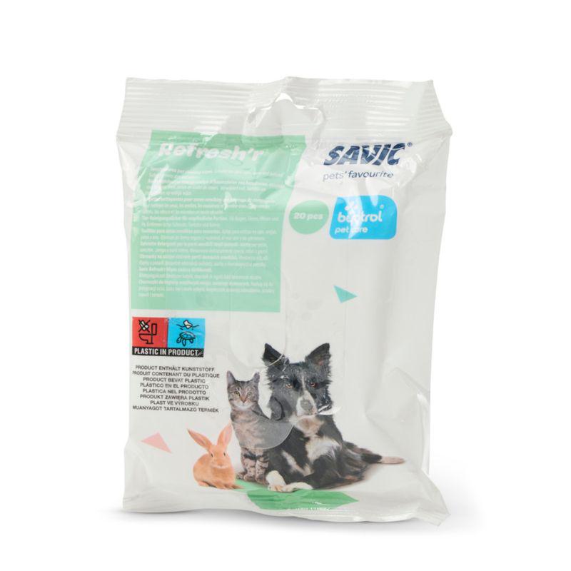 Gentle pet hygiene wipes