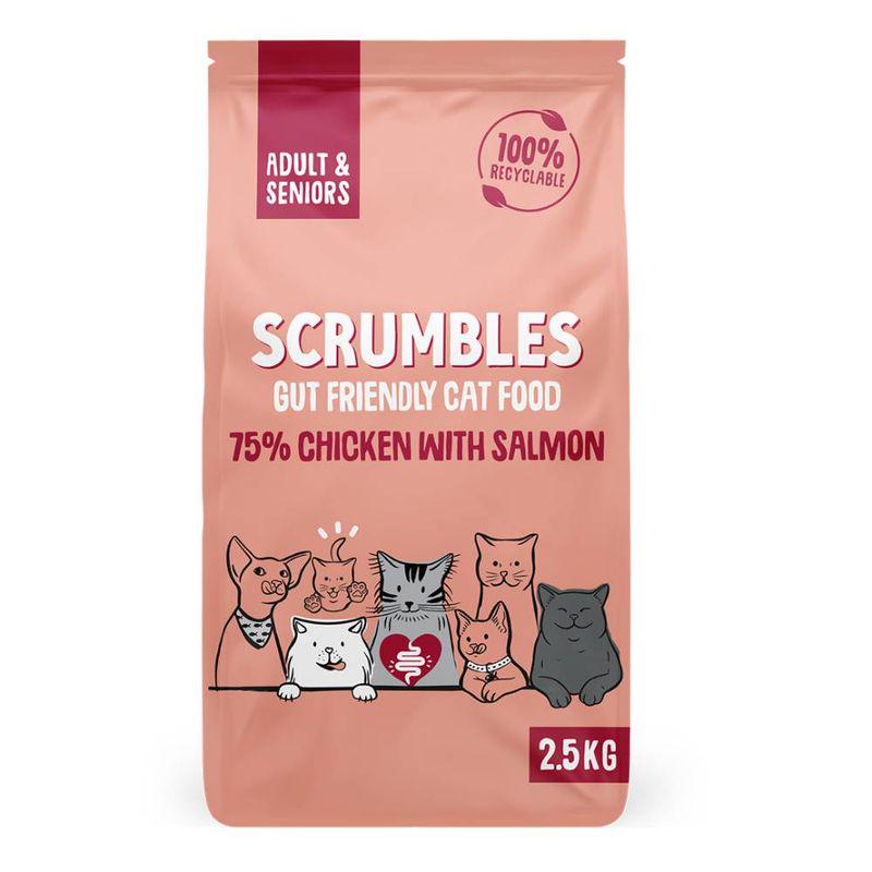 Scrumbles Adult and Senior Salmon Dry Cat Food