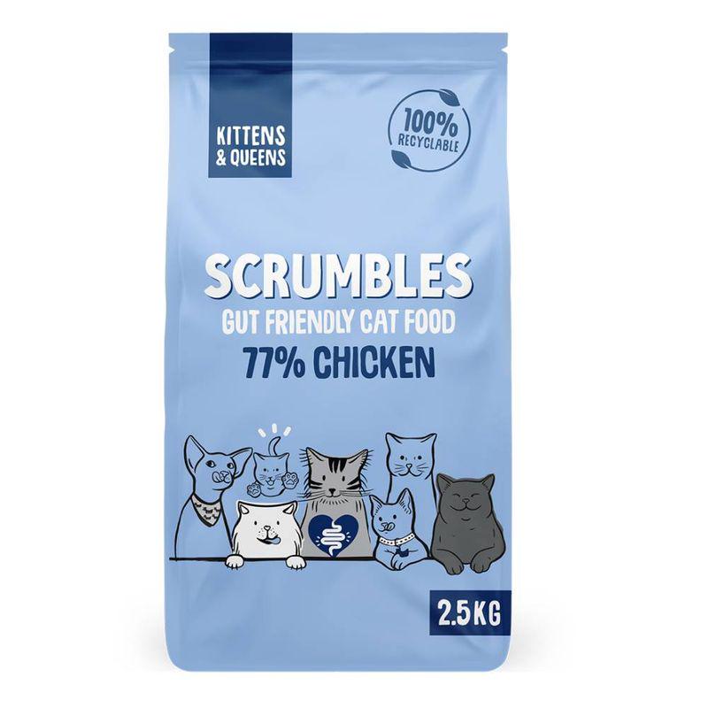 Scrumbles Kittens and Queens Chicken Dry Cat Food