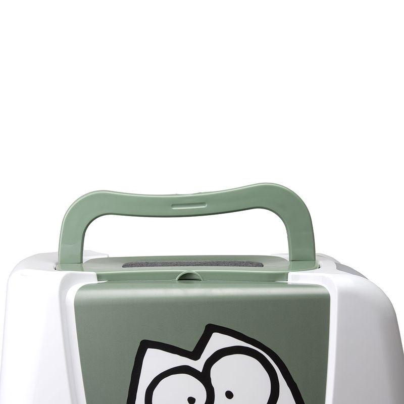 Filtered hooded litter box