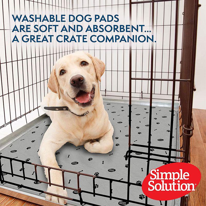 Grey washable dog mat