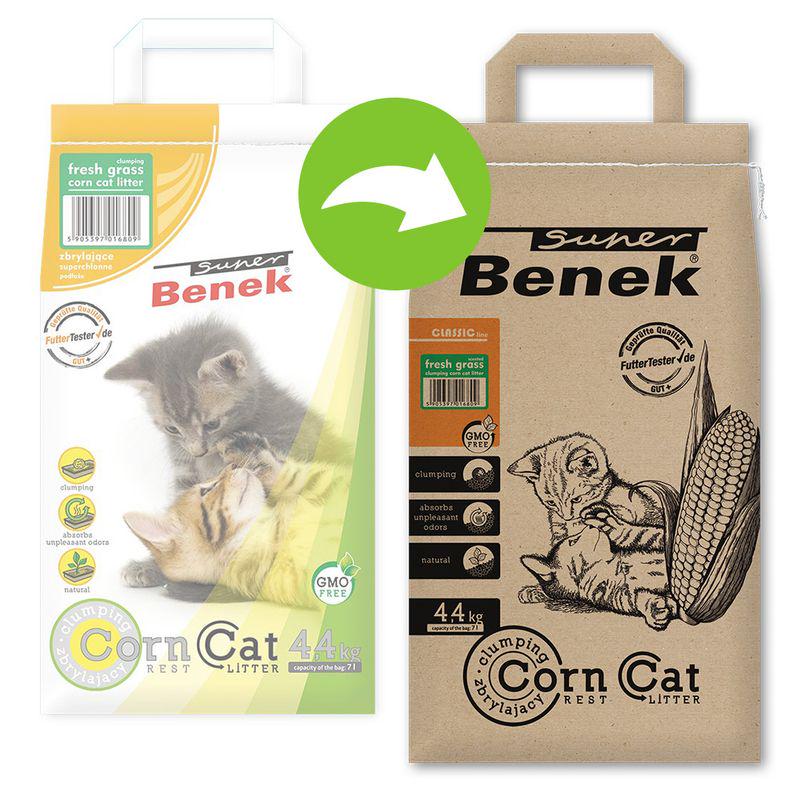 Corn-based cat litter