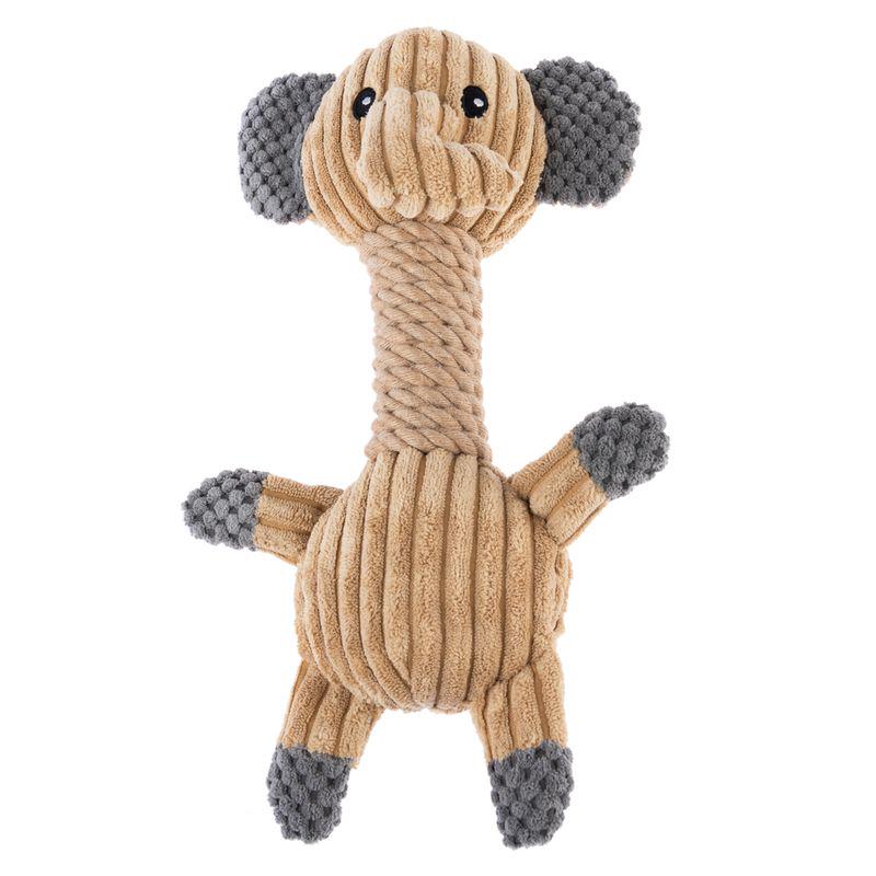 Plush elephant dog toy