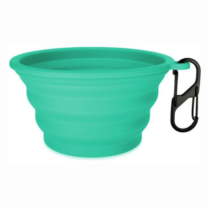 Turquoise travel bowl