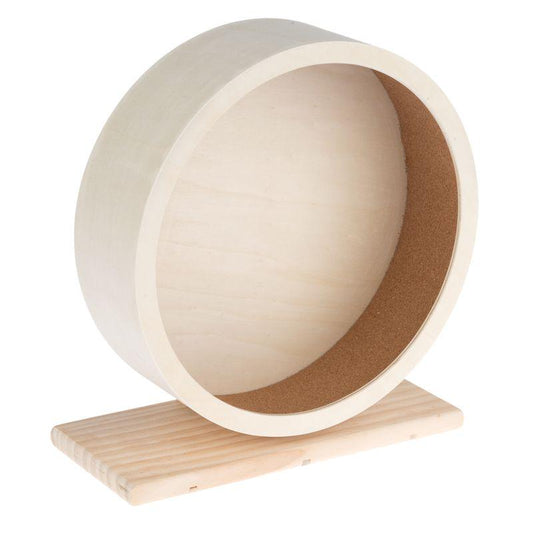Natural wood running wheel