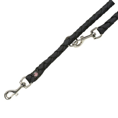 Adjustable black dog leash