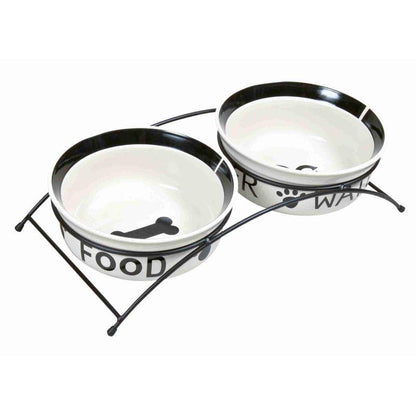 Raised feeding bowls