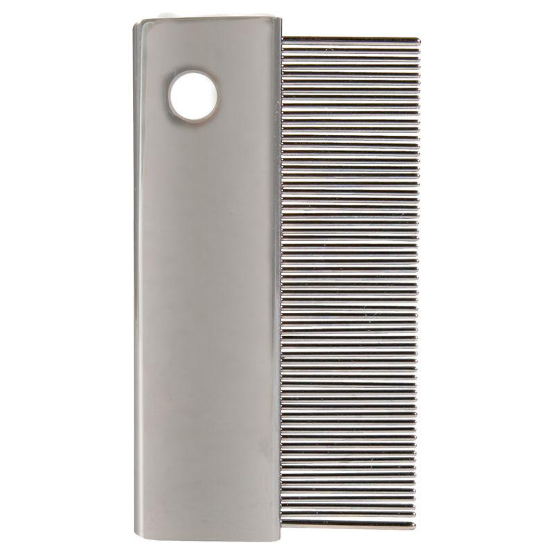 Fine-toothed pet grooming comb