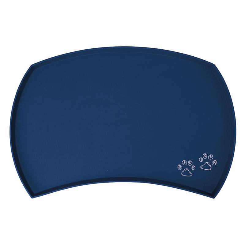 Silicone mat for pet bowls