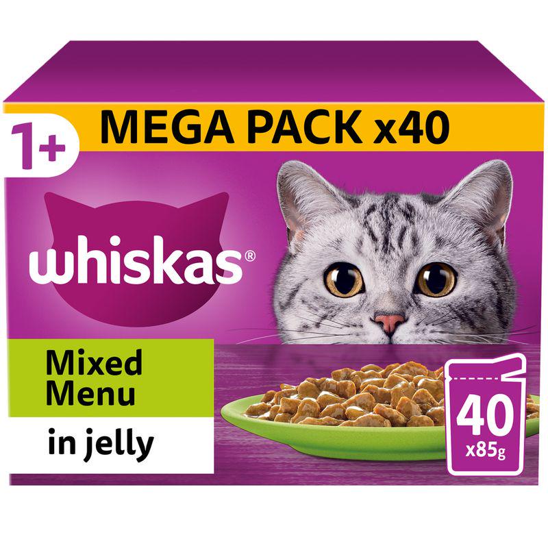 Whiskas 1+ Mixed Menu in Jelly