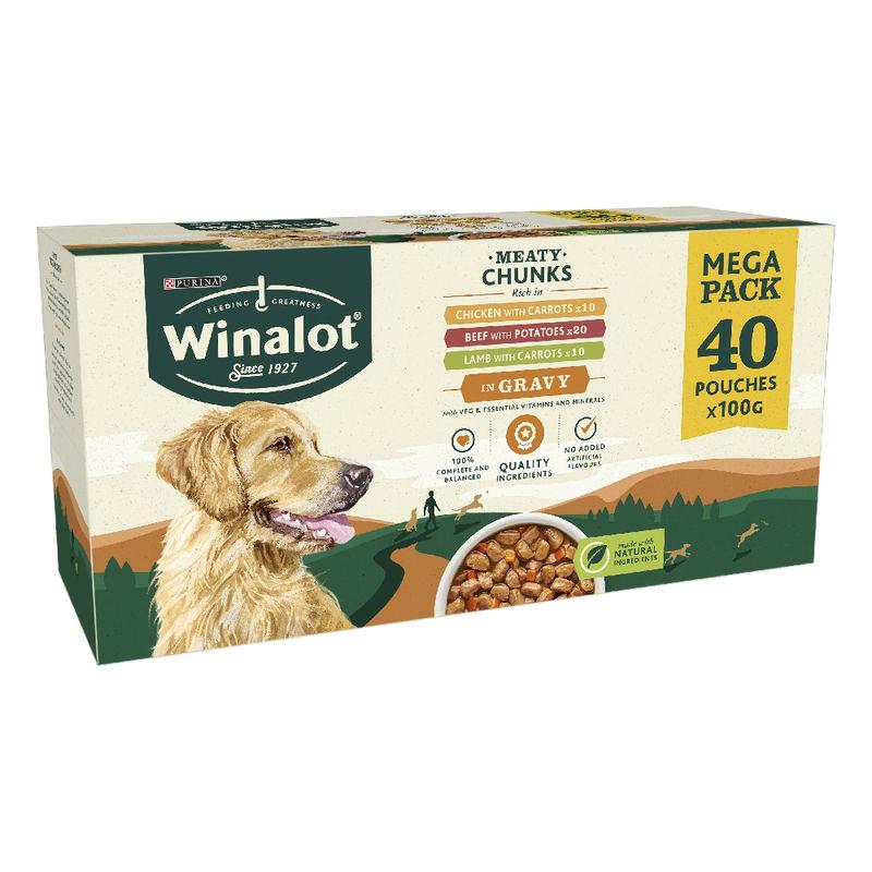 Dog food in gravy mega pack