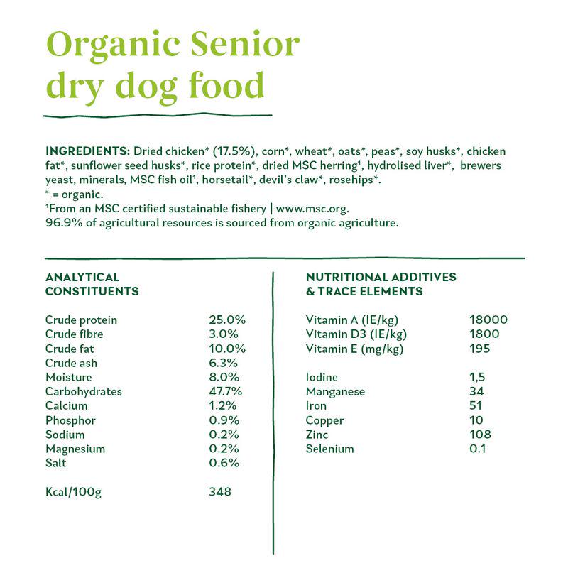 Senior dog organic chicken