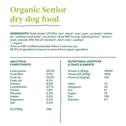 Senior dog organic chicken