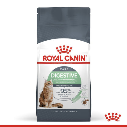 Royal Canin Digestive Care cat food package on a white background
