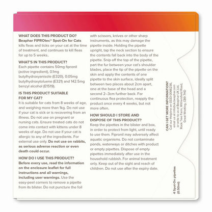 Spot-on for parasite control