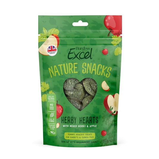 Herby Hearts for rabbits and guinea pigs.