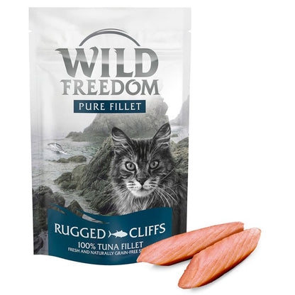 Wild Freedom cat food package with a cat illustration on a white background