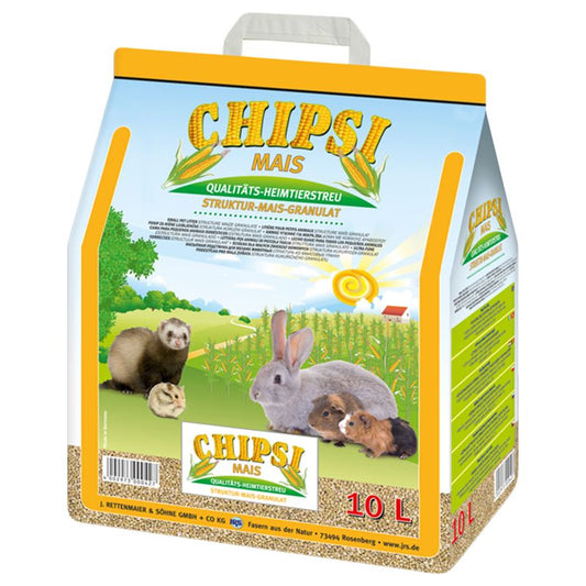 Chipsi animal feed bag with images of small animals on a white background
