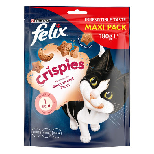 Bag of Felix Crispies snacks.