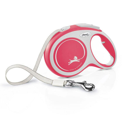 Red retractable leash