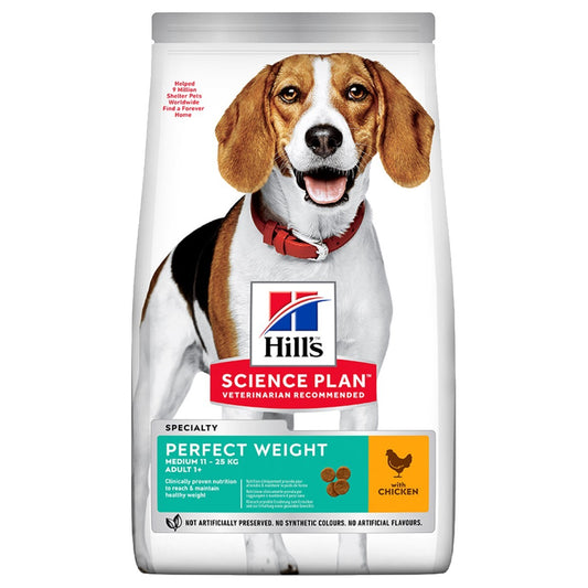 Hill's Science Plan dog food bag with a beagle on the label