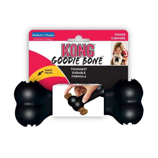 Kong Goodie Bone dog toy packaging on a white background