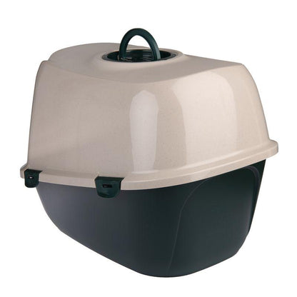 Hooded cat litter box