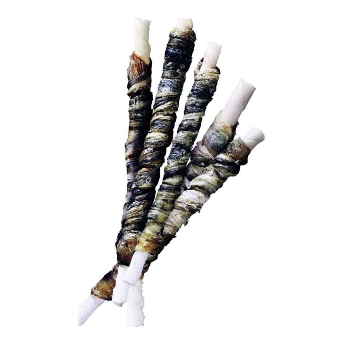 Three decorative bird claws on a white background