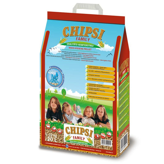 Chipsi Family pet product packaging on a white background
