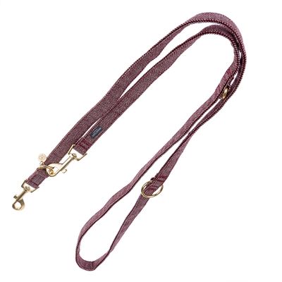 burgundy dog harness