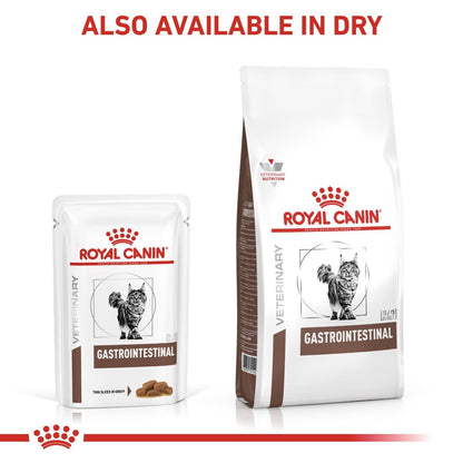 Royal Canin Gastrointestinal cat food packaging on a white background
