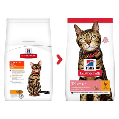 Adult cat light formula