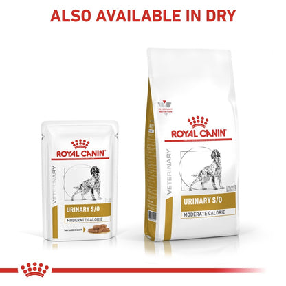 Royal Canin Veterinary Diet Urinary S/O Moderate Calorie packaging on a white background