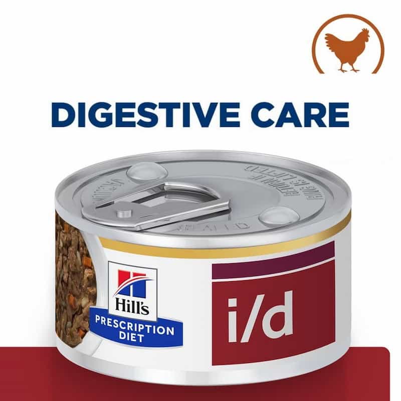 Can of Hills Prescription Diet i/d Digestive Care on a white background